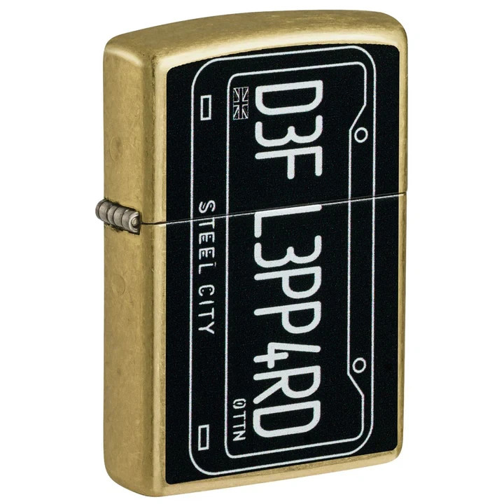 Zippo Def Leppard Steel City Street Brass Color Image 47223