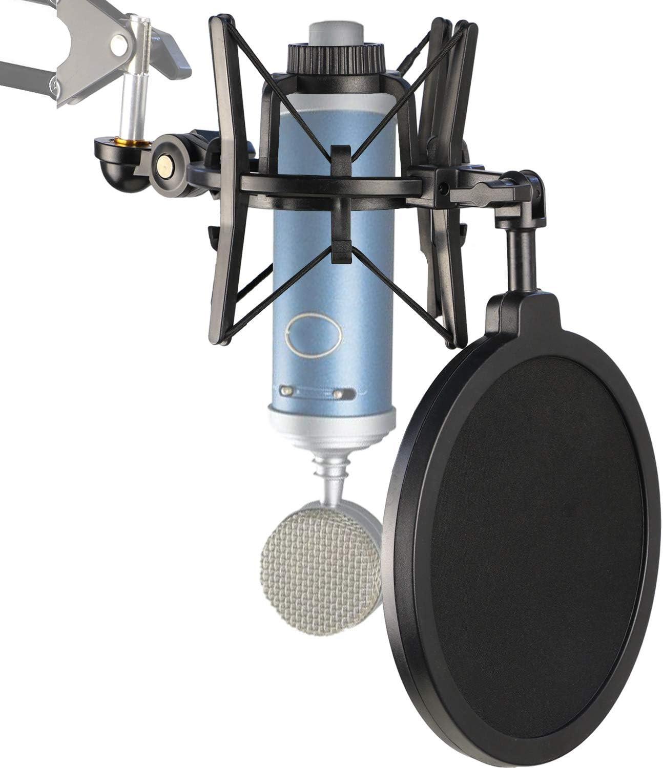 Bluebird Shock Mount And Pop Filter For Large Diaphragm Microphone