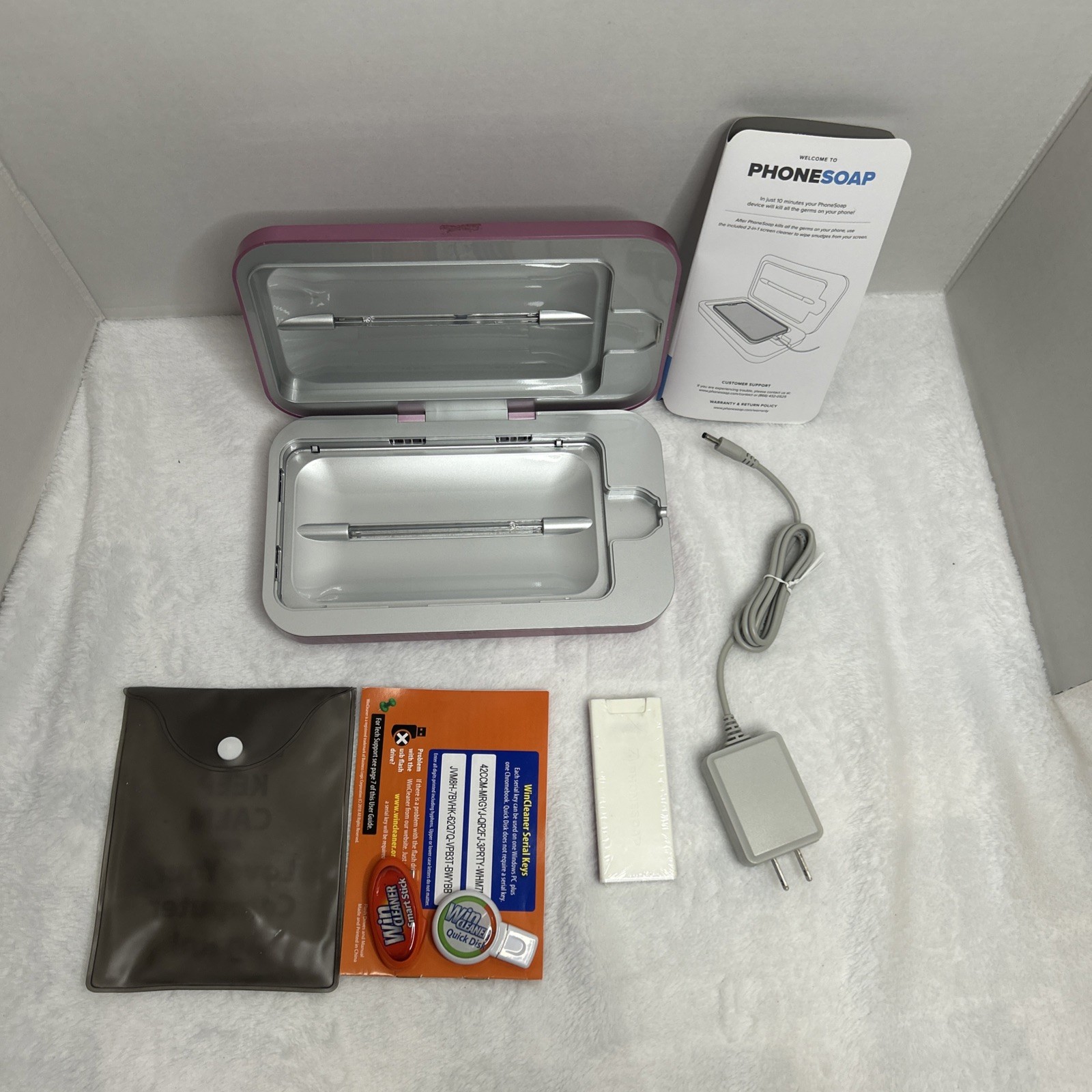 PhoneSoap UV Phone Sanitizer Charger Box — Phone Cleaner Tested Working
