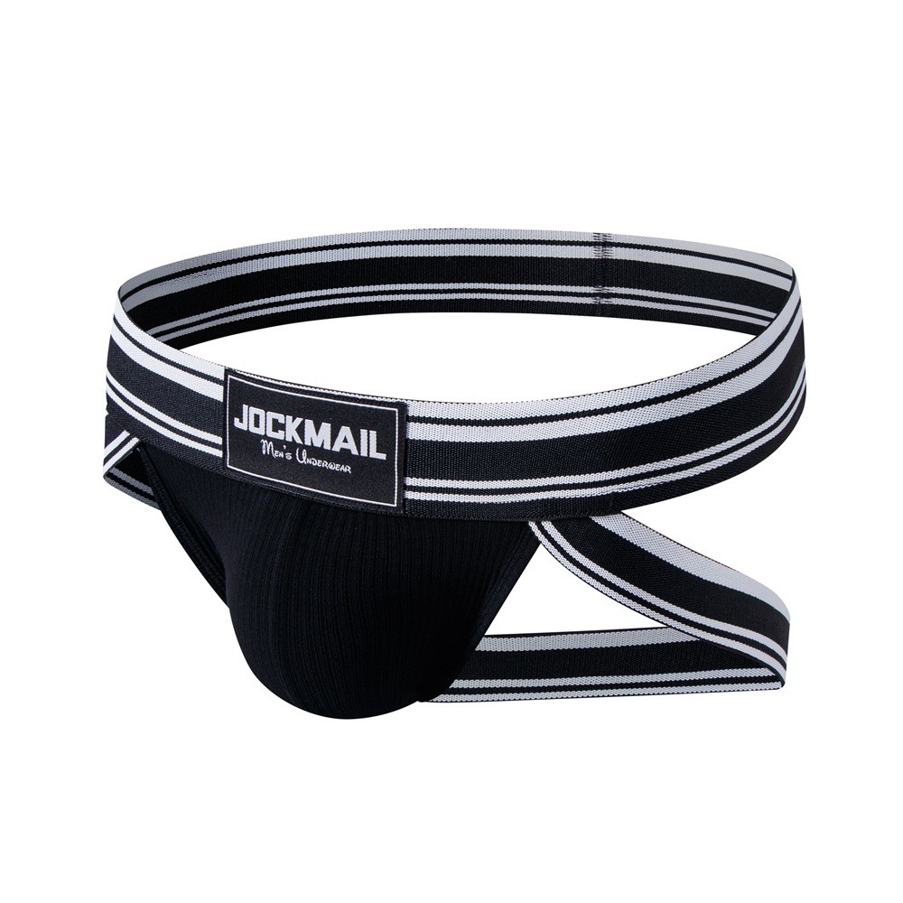 JOCKMAIL Men Sexy Briefs Low Rise Pouch Thong String Jockstrap Underwear