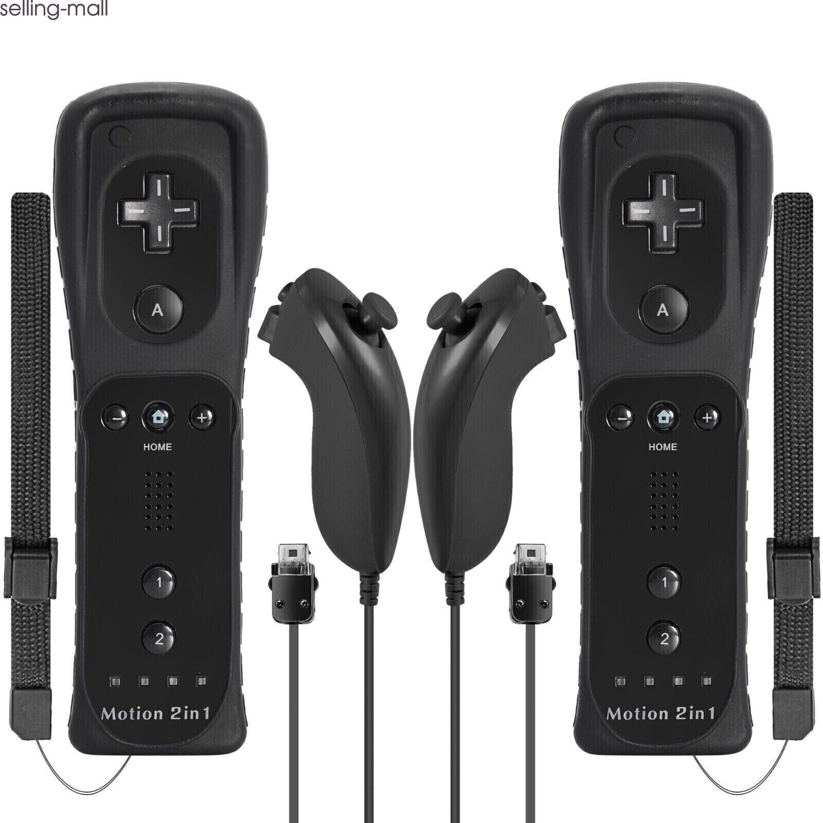 Built-in Motion Plus Wii Remote & Nunchuck Controller for Wii Wii U Console