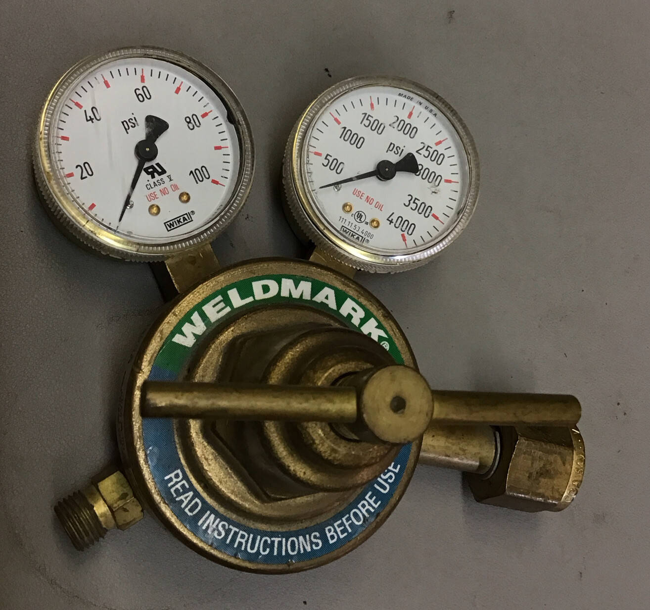 Weldmark 350-125-540-06 Oxygen Regulator Gas MAX INLET 3000 PSIG (b228)