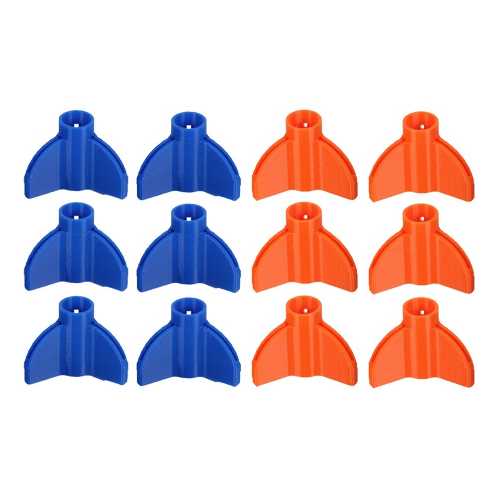 Arrow Feather Protective Sleeve Kit 6 Pieces ABS Material for Rubber Feathers