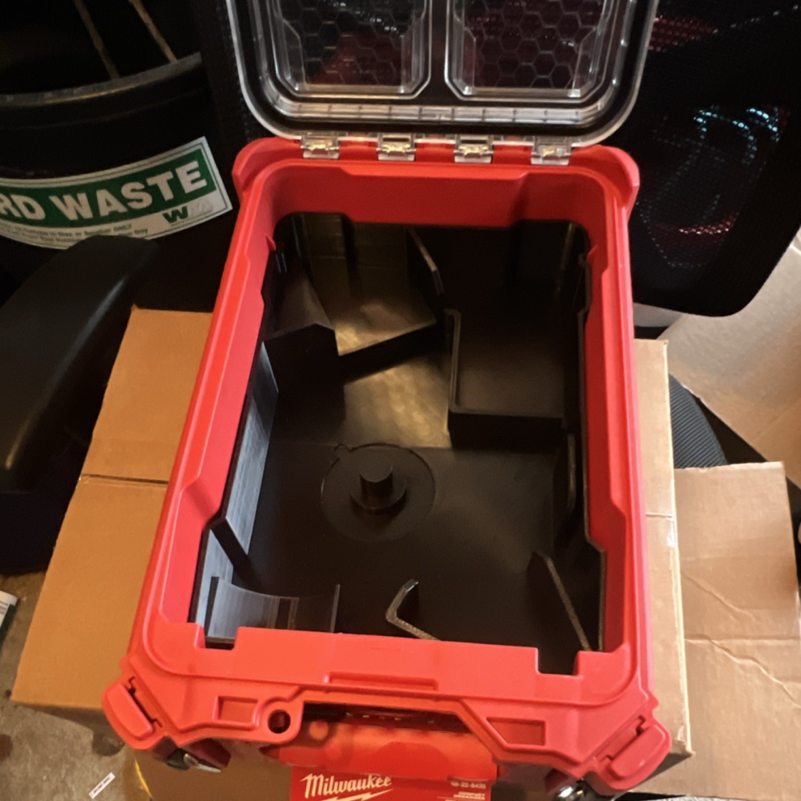 Milwaukee Packout Compact Organizer Tool Box Red Impact Resistant IP65
