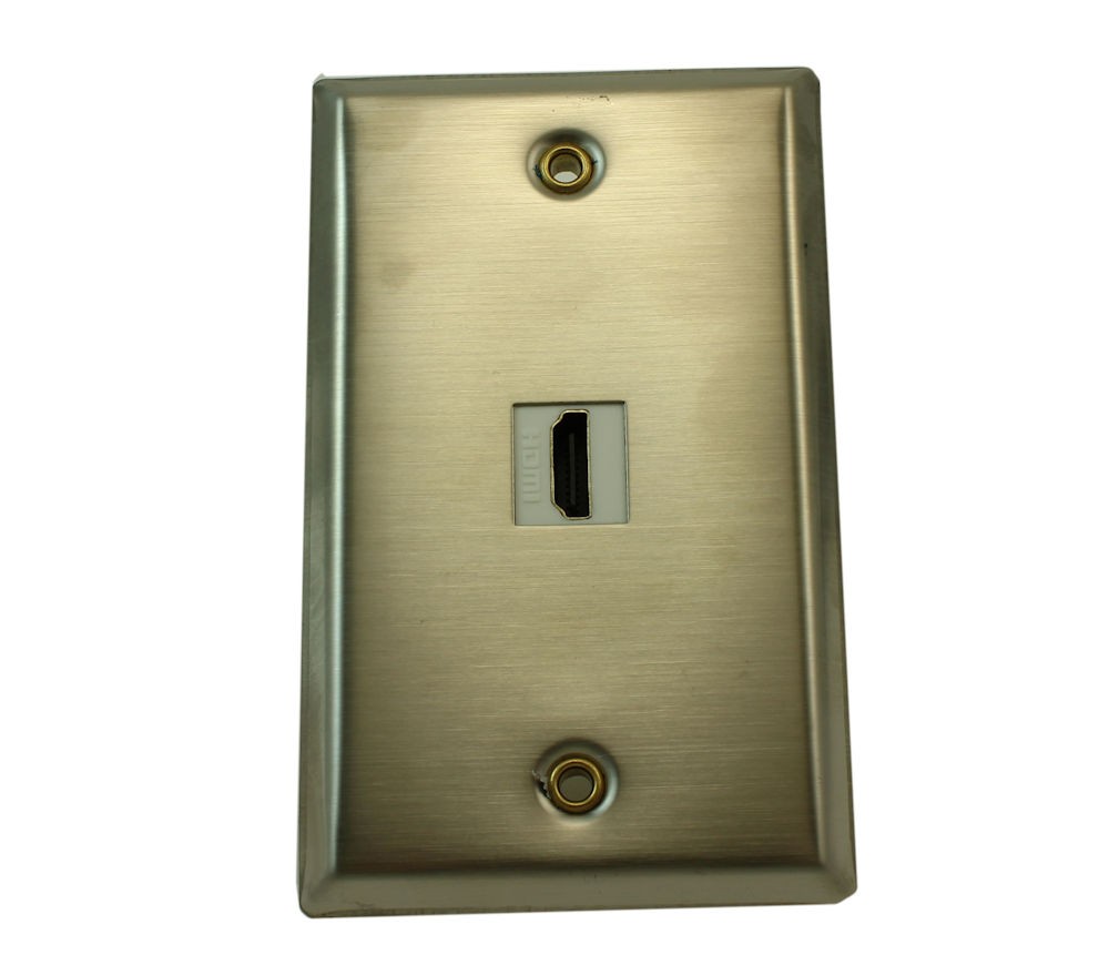 Wallplate: HDMI (Single Port) Stainless Steel
