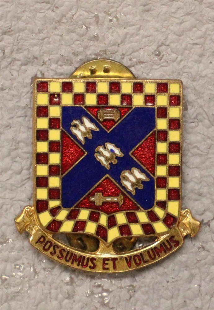 U.S. Army DI Pin: 140th Field Artillery Battalion - c/b, GEMSCO G-2