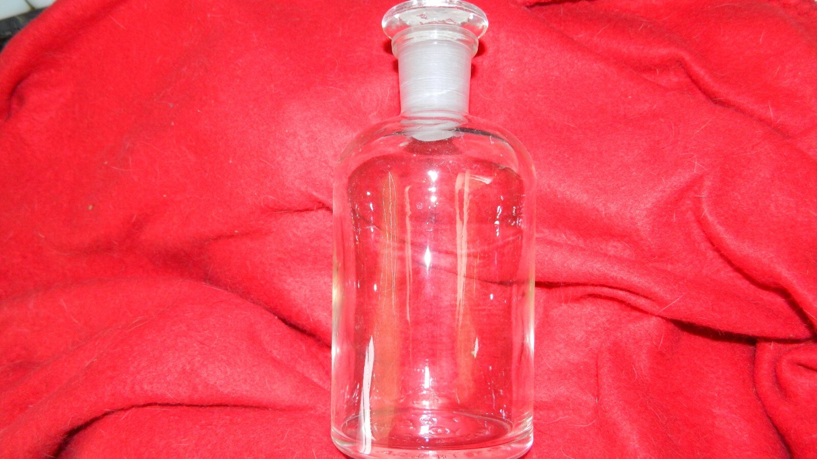 PYREX CORNING APOTHACARY LABORATORY BOTTLE # 24 ON STOPPER  FREE USA SHIPPING