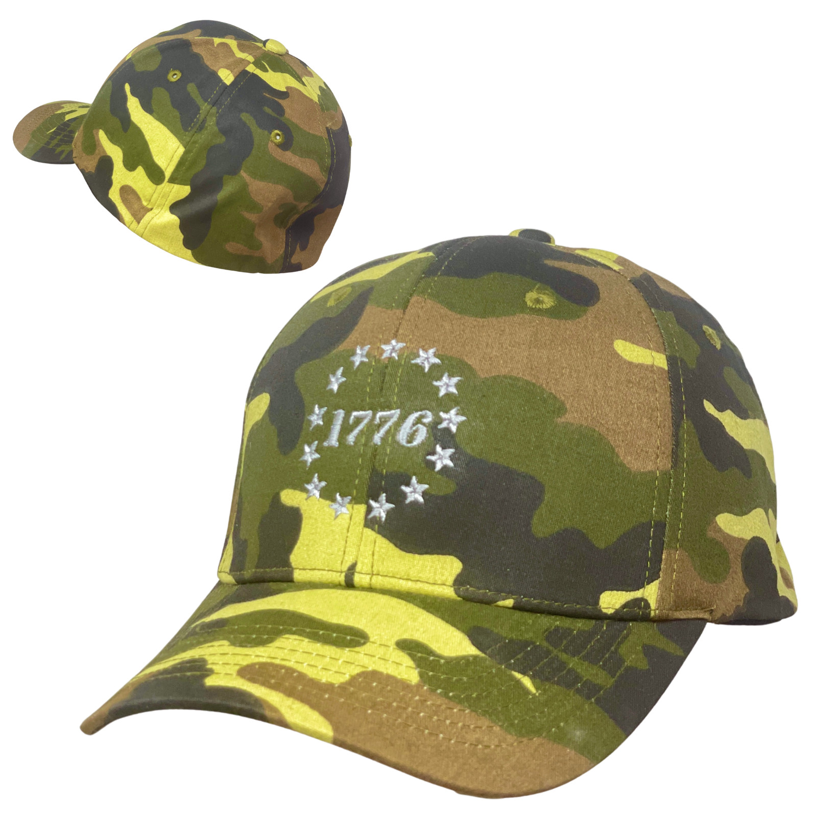 Betsy Ross USA First US Flag American Stars Flex America 1776 Fitted Cap Sz M/L