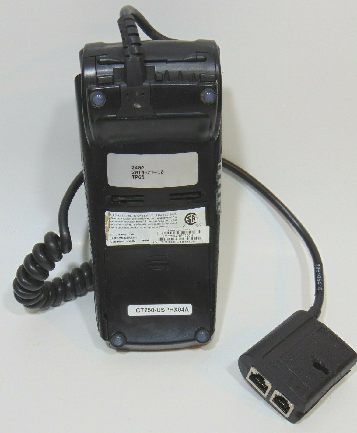 Credit Card Processing Terminal Ingenico Printer ICT250 Chip Reader Machine Cord