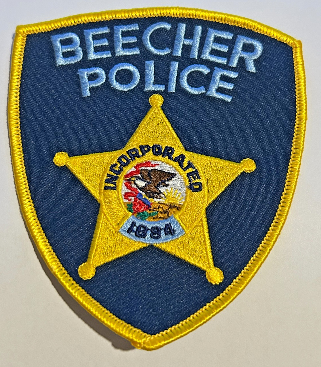Beecher Illinois Police Patch Unused