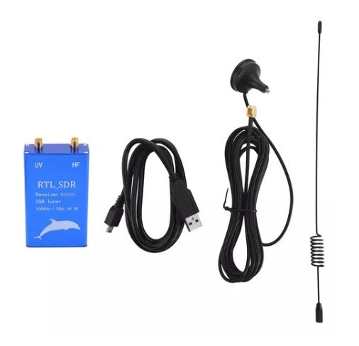 RTL2832U R820T2 USB Receiver 100KHz to 1766MHz HF VHF UHF Aluminum Case