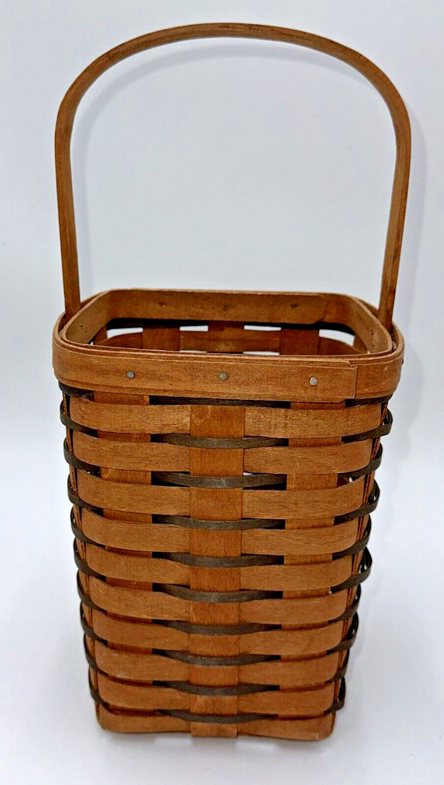 VTG Longaberger Heartland Collection 1989 Large Peg Basket EUC