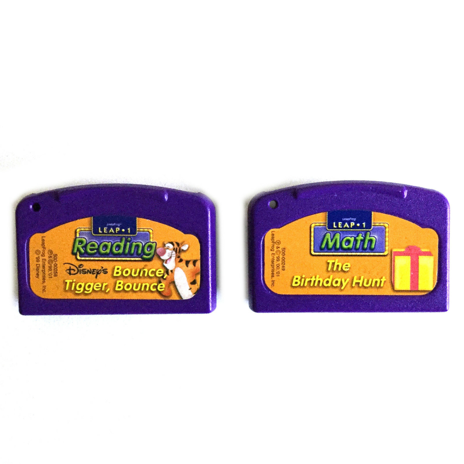 LeapFrog LeapPad Leap 1 Cartridge Tigger Reading Math Lot of 2