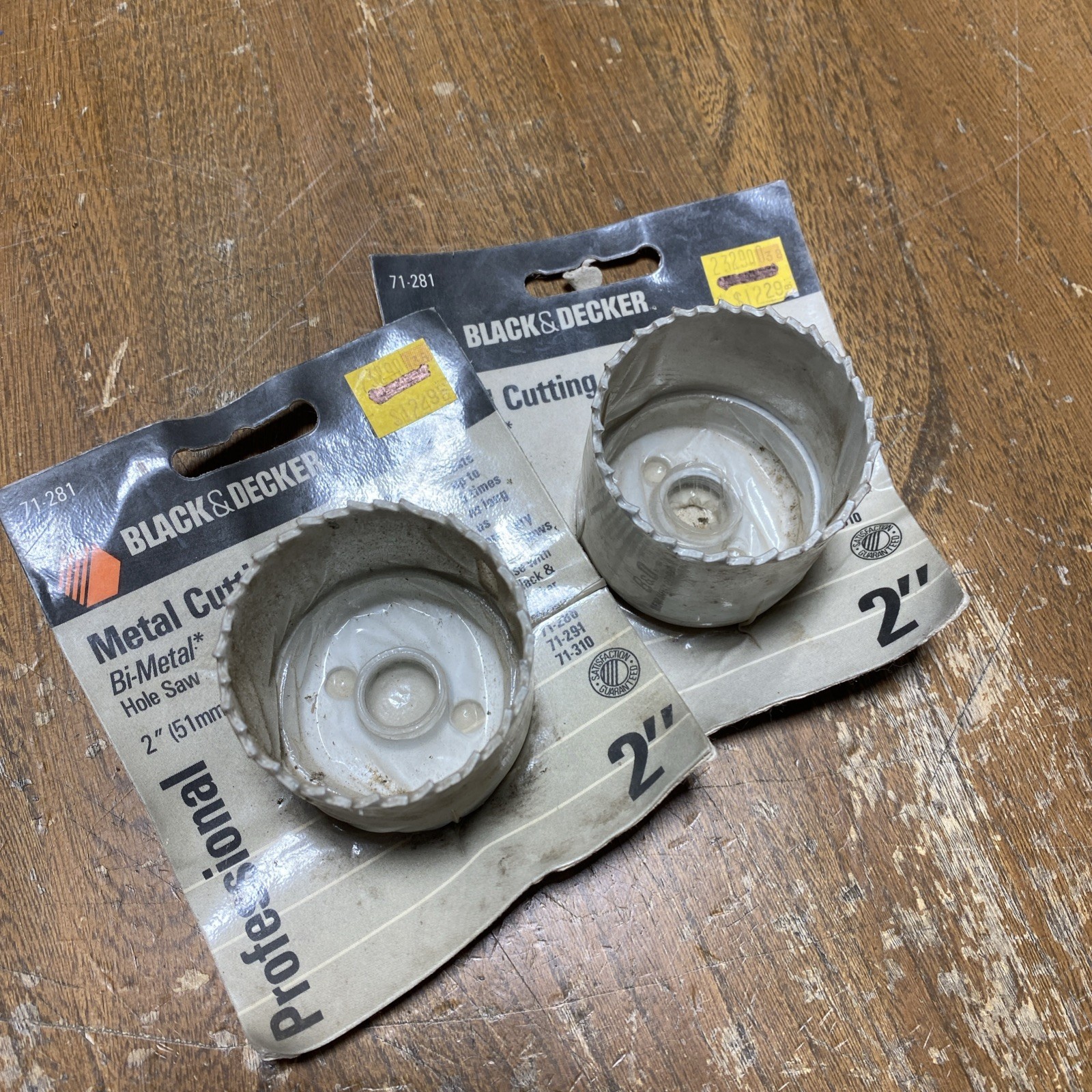 Black & Decker Metal Cutting Hole Saw 2" Model 71-281 New Lot Of 2
