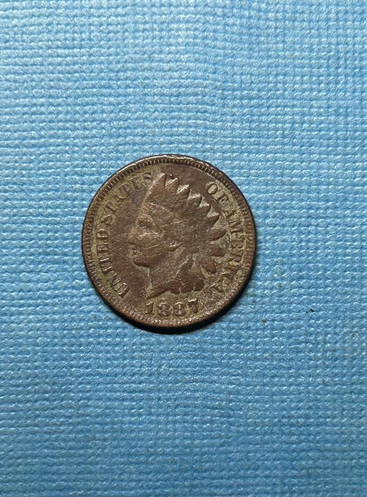 1887 Indian Head Cent Very Good Condition One Penny Nice Date Fast Shipping #NY2