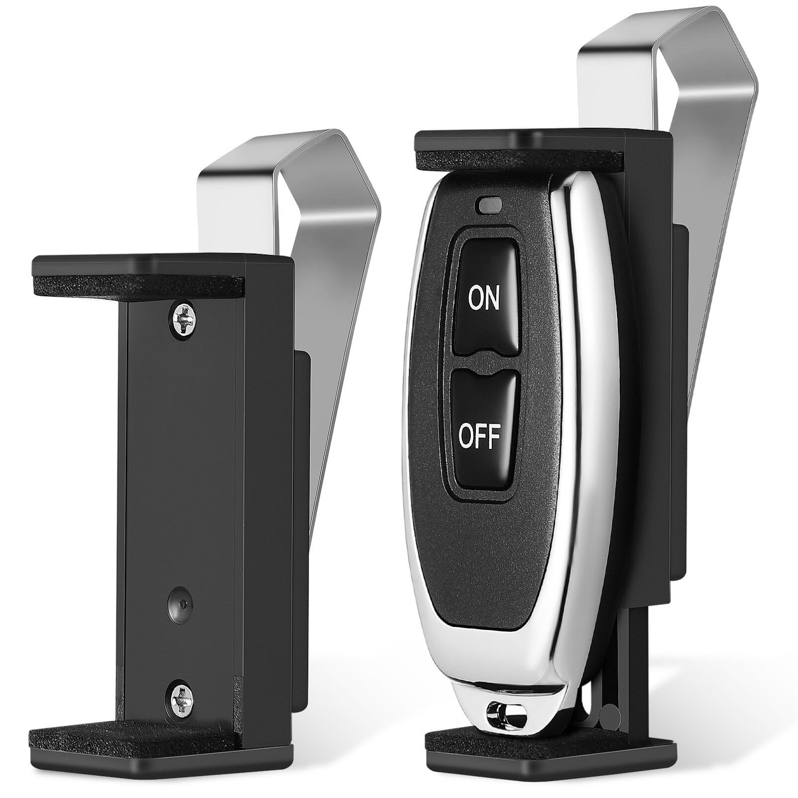 2 PCS Garage Door Opener Clips Universal Remote Key Holder for Car Sun Visor