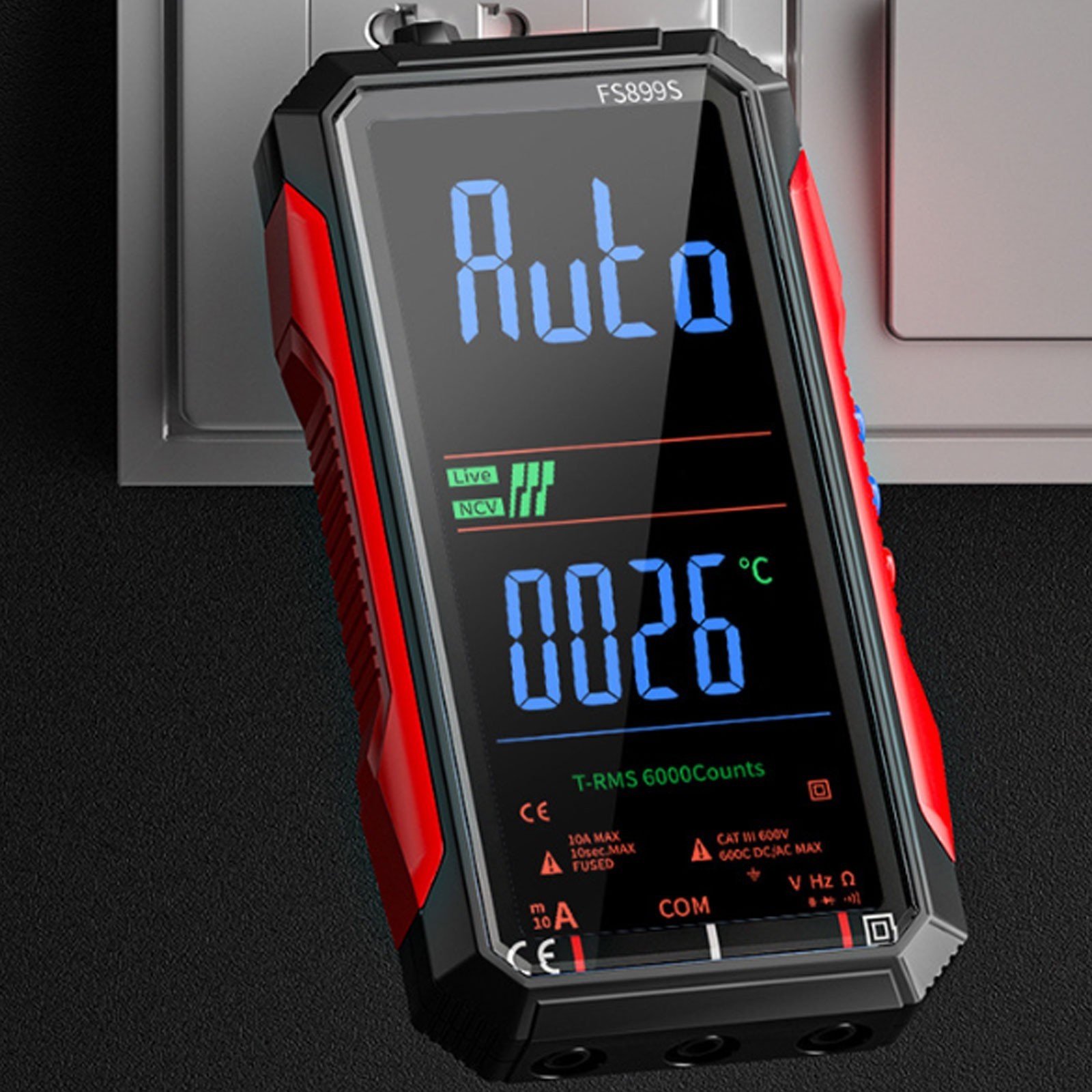 USB C Rechargeable Digital Multimeter with Large Display for Electrical Testing
