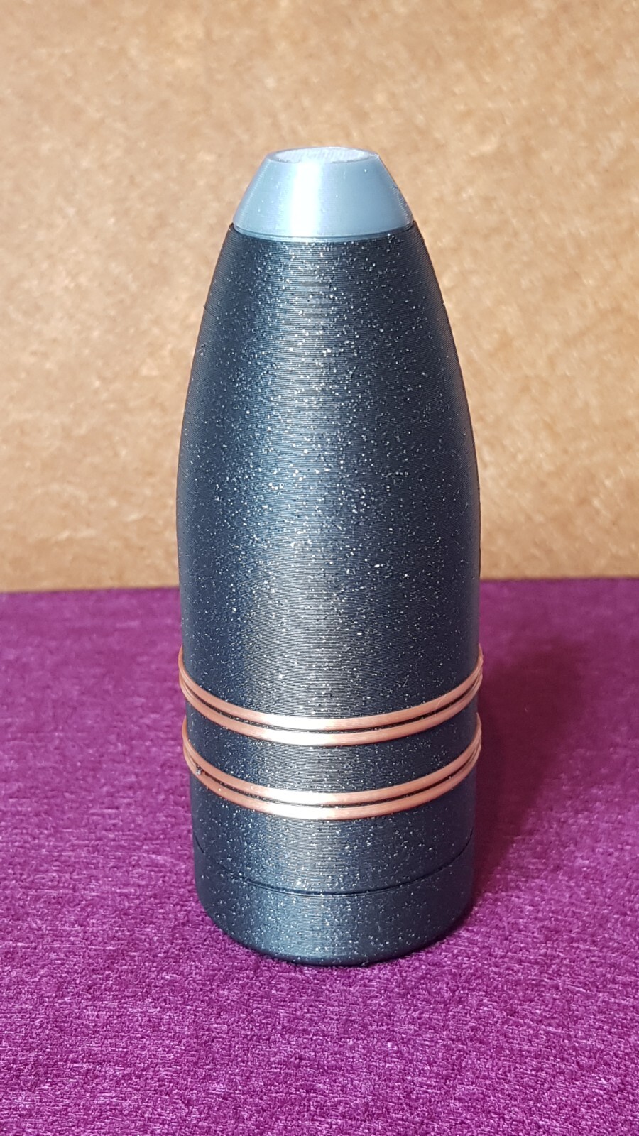 1 pounder shell 37mm "pompom" (French). Plastic replica, 3D printed Shell.