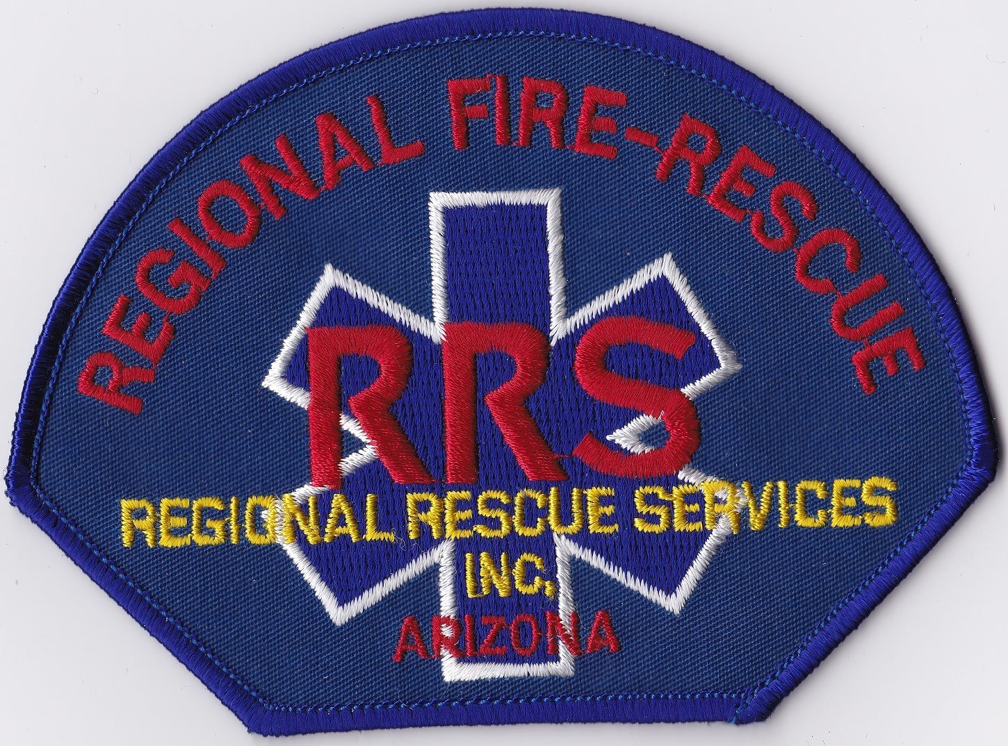 Regional Rescue Service RRS Arizona patch NEW