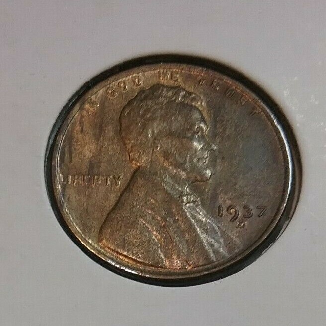 1937 Lincoln Wheat Cent  D - Uncirculated - not bright