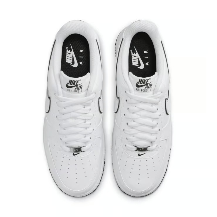 Size 8.5 - Nike Air Force 1 '07 White Black Outline