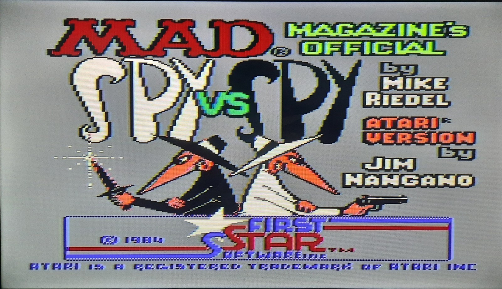 Spy VS Spy Video Game For Atari 8-Bit Computers 800XL/130XE Tested & Working