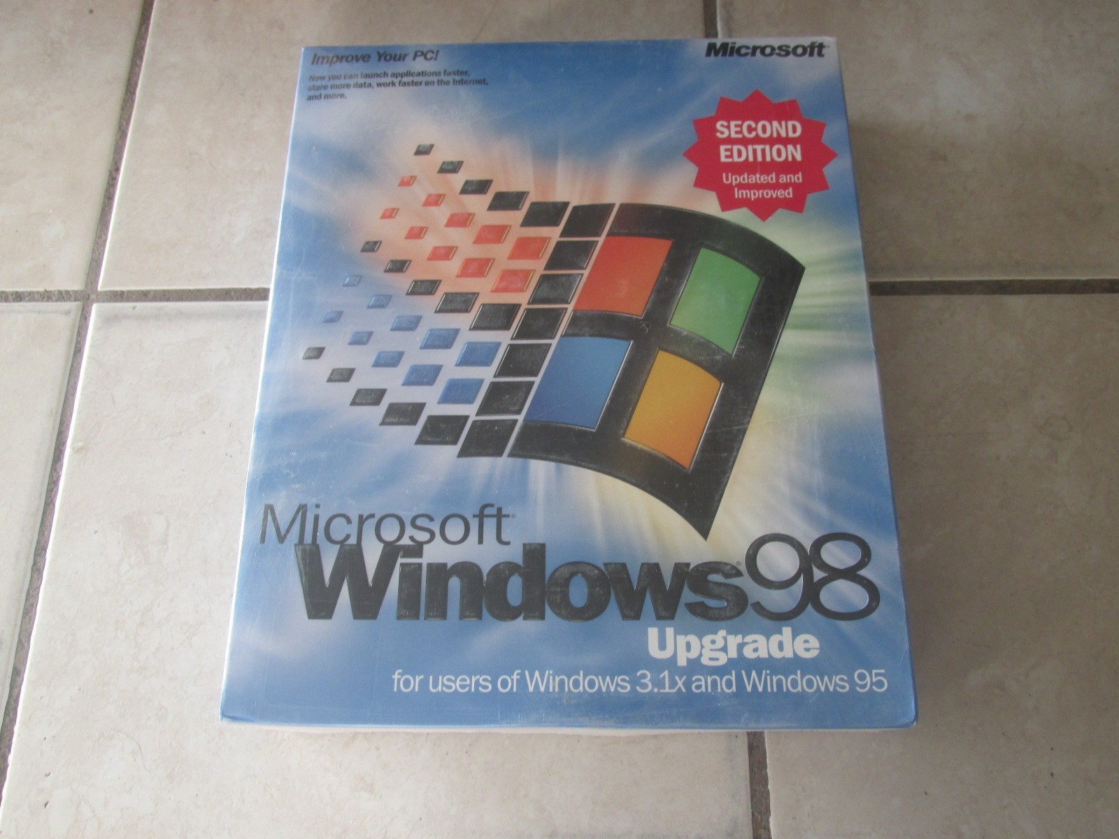 Microsoft Windows 98 Second Edition Upgrade Factory Sealed Box