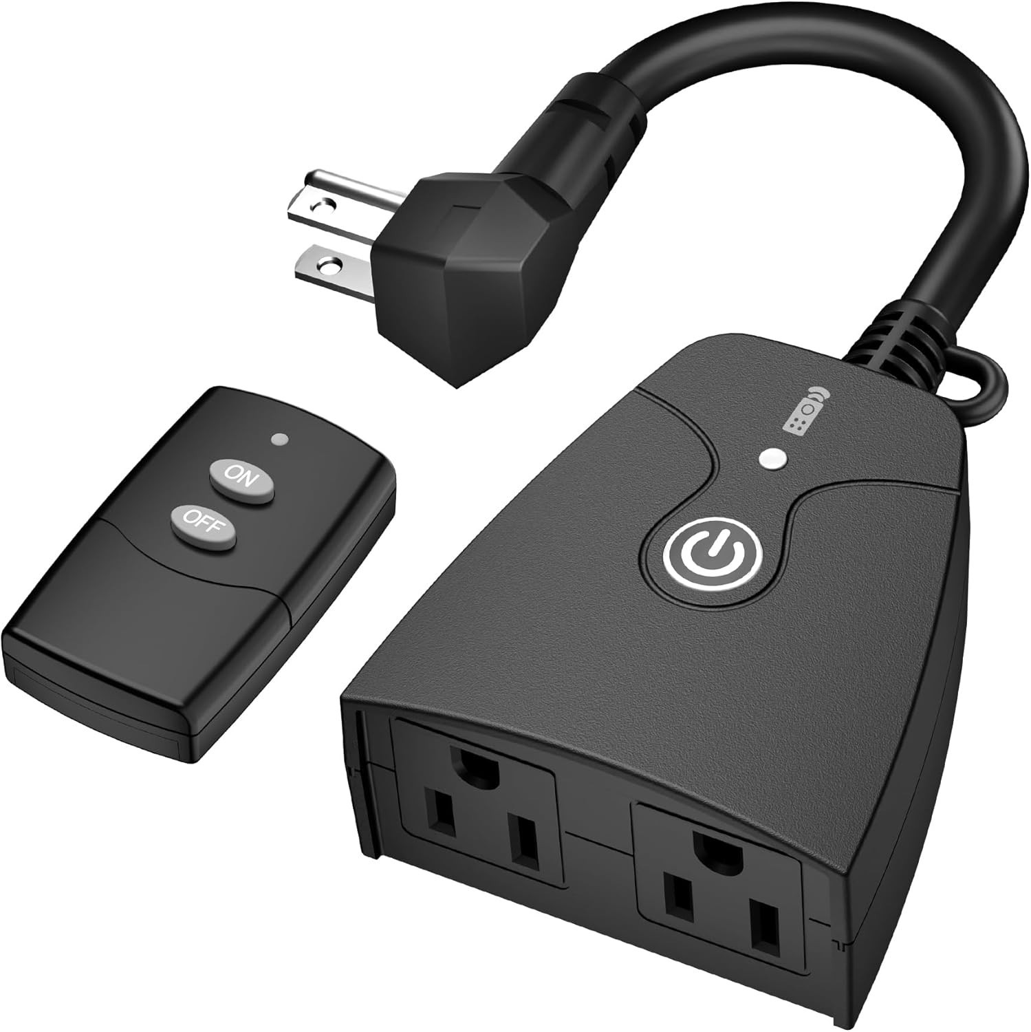 Reliable Weatherproof Wireless Remote Control Outlet - 2 Dual Outlets Included
