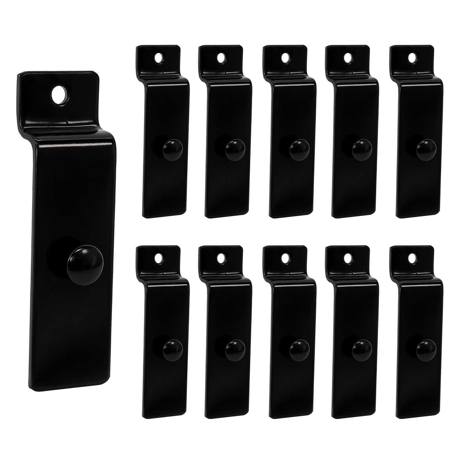 Slatwall Knob Hook, Art & Picture Utility Hanger with Round Notch/Nub for Sla...