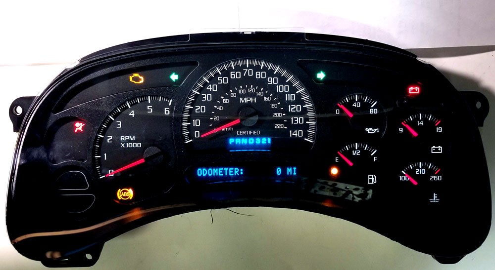 CHEVY SUBURBAN TAHOE SILVERADO SIERRA CLUSTER SOFTWARE & ODOMETER CALIBRATION