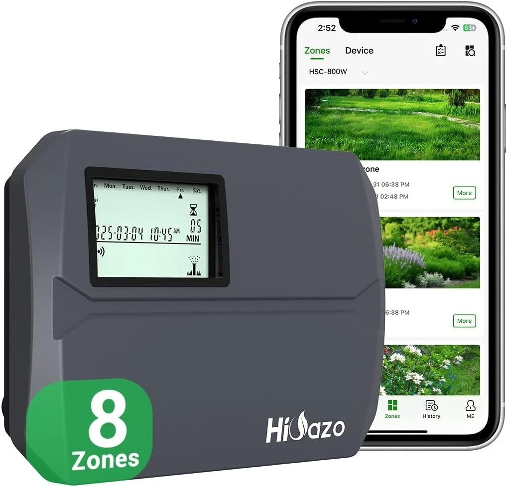 Smart WiFi Sprinkler Controller - 8 Zone Automatic Weather-Based Irrigation