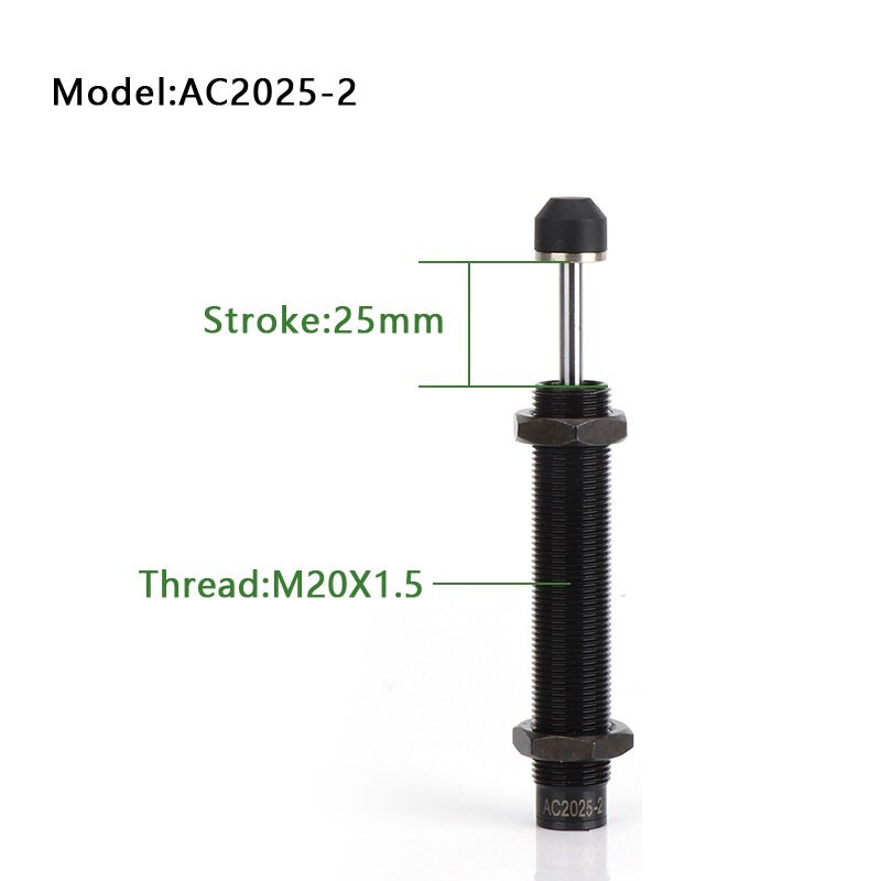 Pneumatic Hydraulic shock absorber AC2025-2 Mechanical Shock Absorber 1Pc
