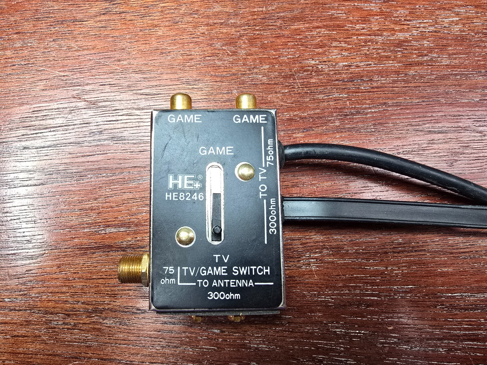 HE+ HE8246 A-B TV/Game Switch Twin Switchbox Video Game Input Fits Atari
