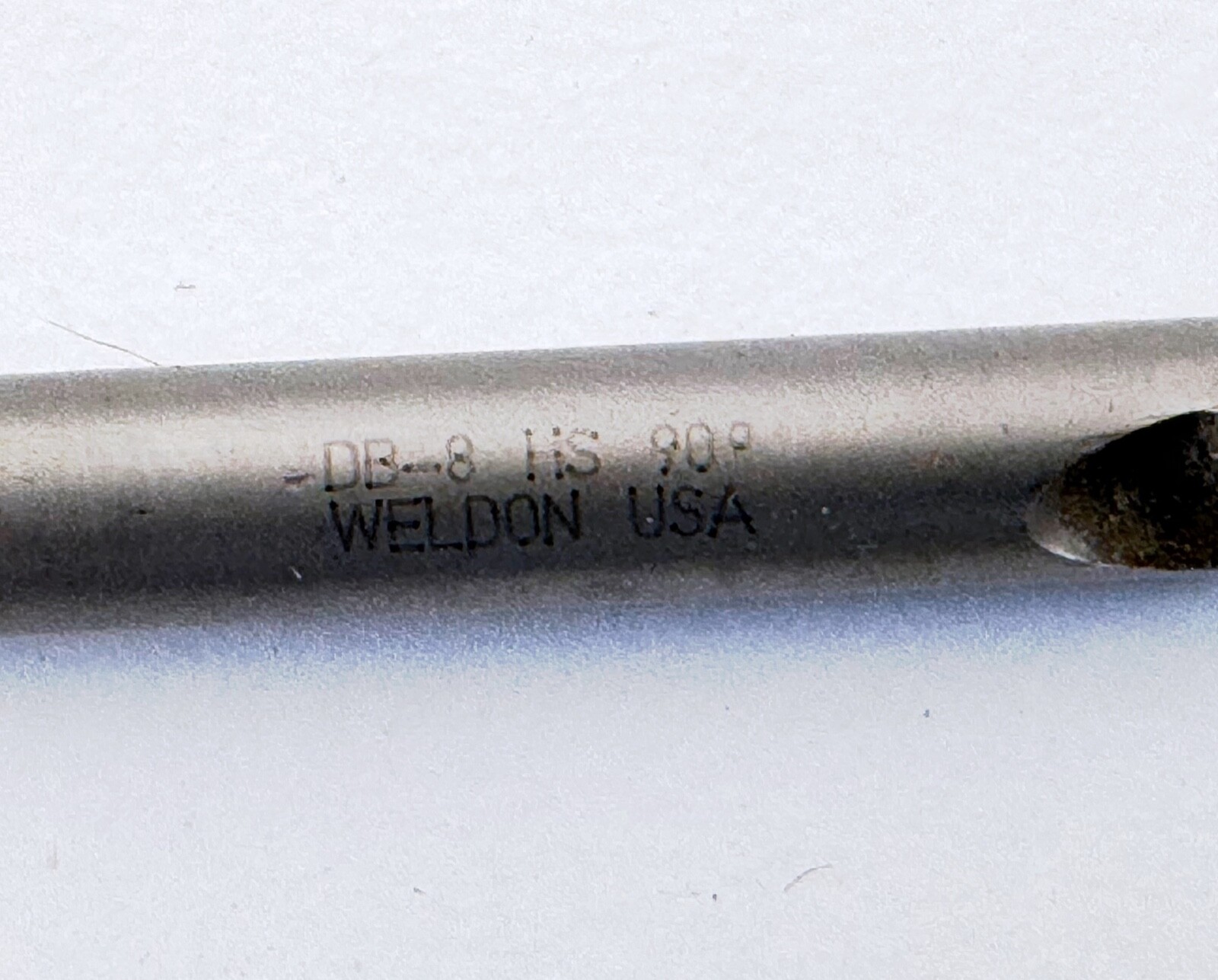 WELDON DB-8 90° Zero Flute Countersink Deburring 1/8-15/64" Cutting Dia. USA HSS