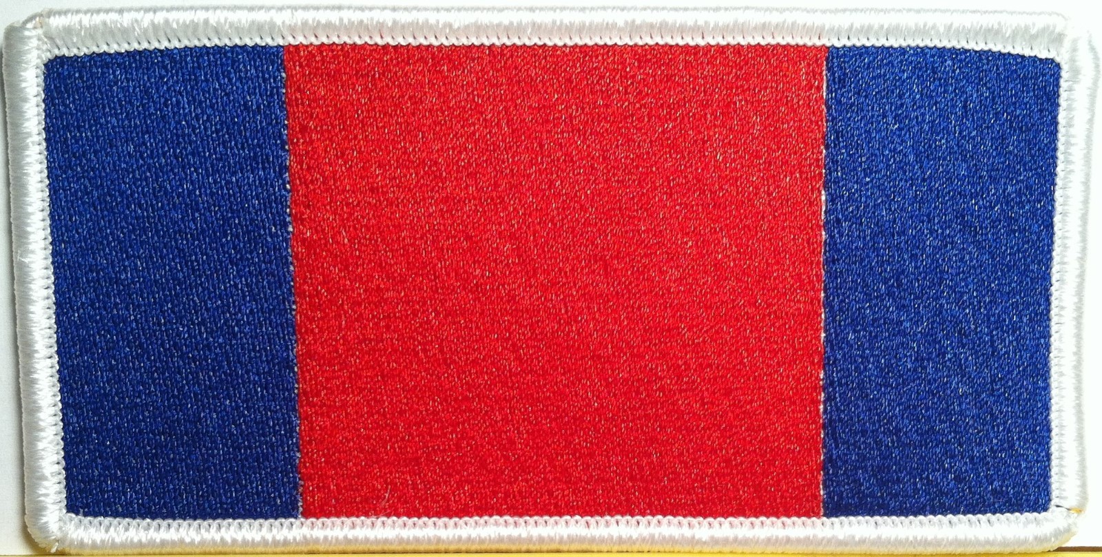 Quito Ecuador Flag Embroidered Iron-On Patch Emblem  White Border