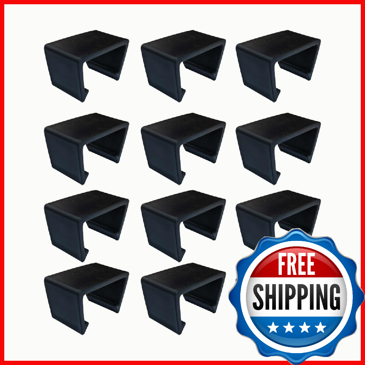 LeewooJardin 12-Pcs Outdoor Patio Furniture Clips for Wicker Sectional Couch Sof