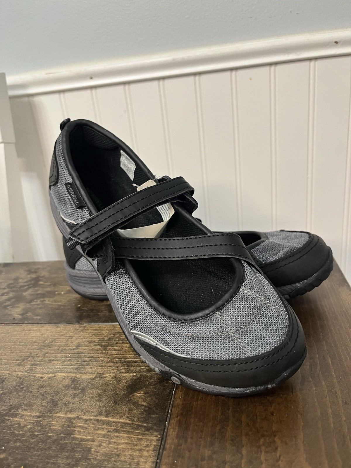 Merrell Mimosa J89284 Mary Jane Black Slip On Comfort Shoes Youth Size 4.5 NWOT