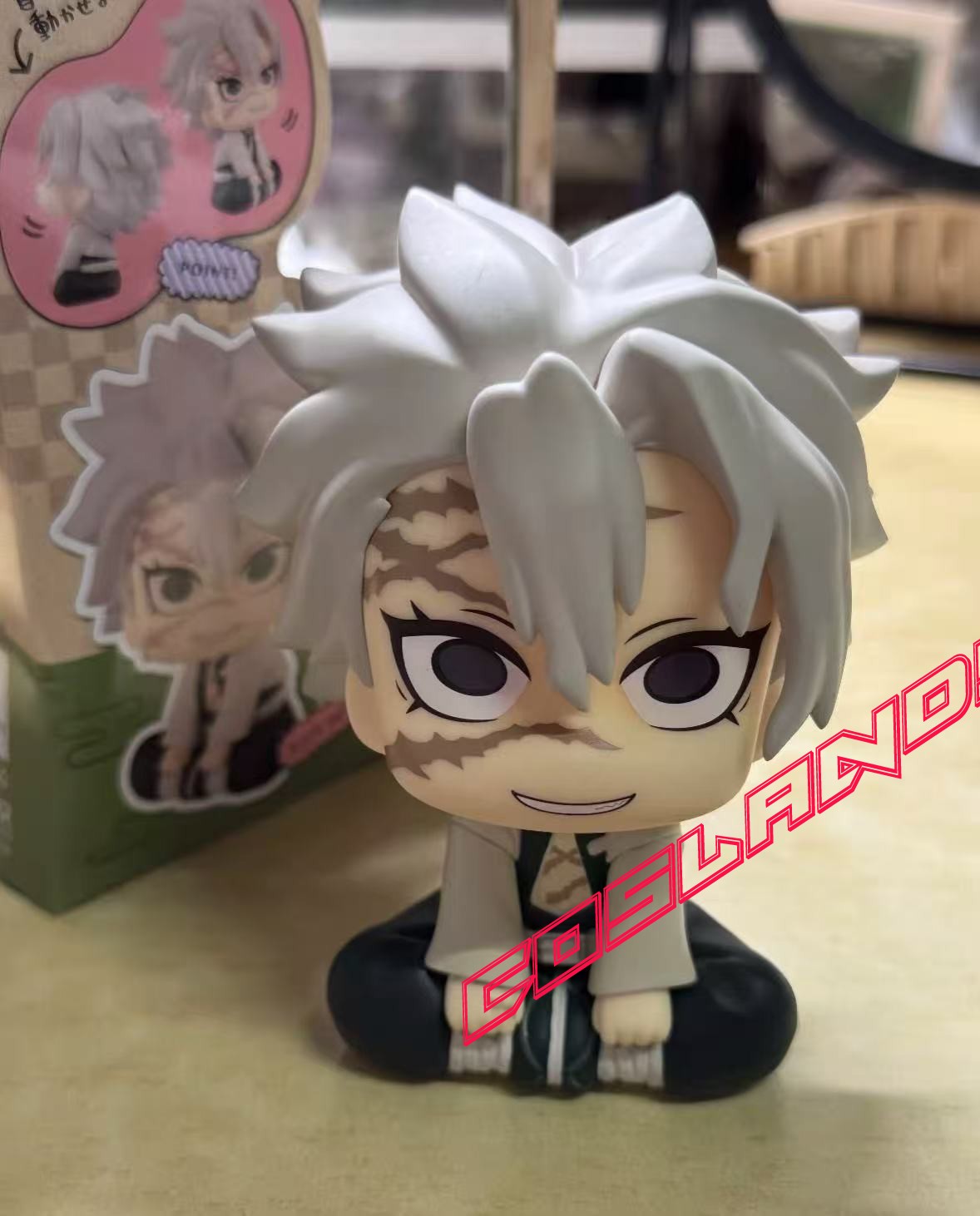 10cm Demon Slayer Shinazugawa Sanemi Figure Anime Collection PVC Model Toys Gift