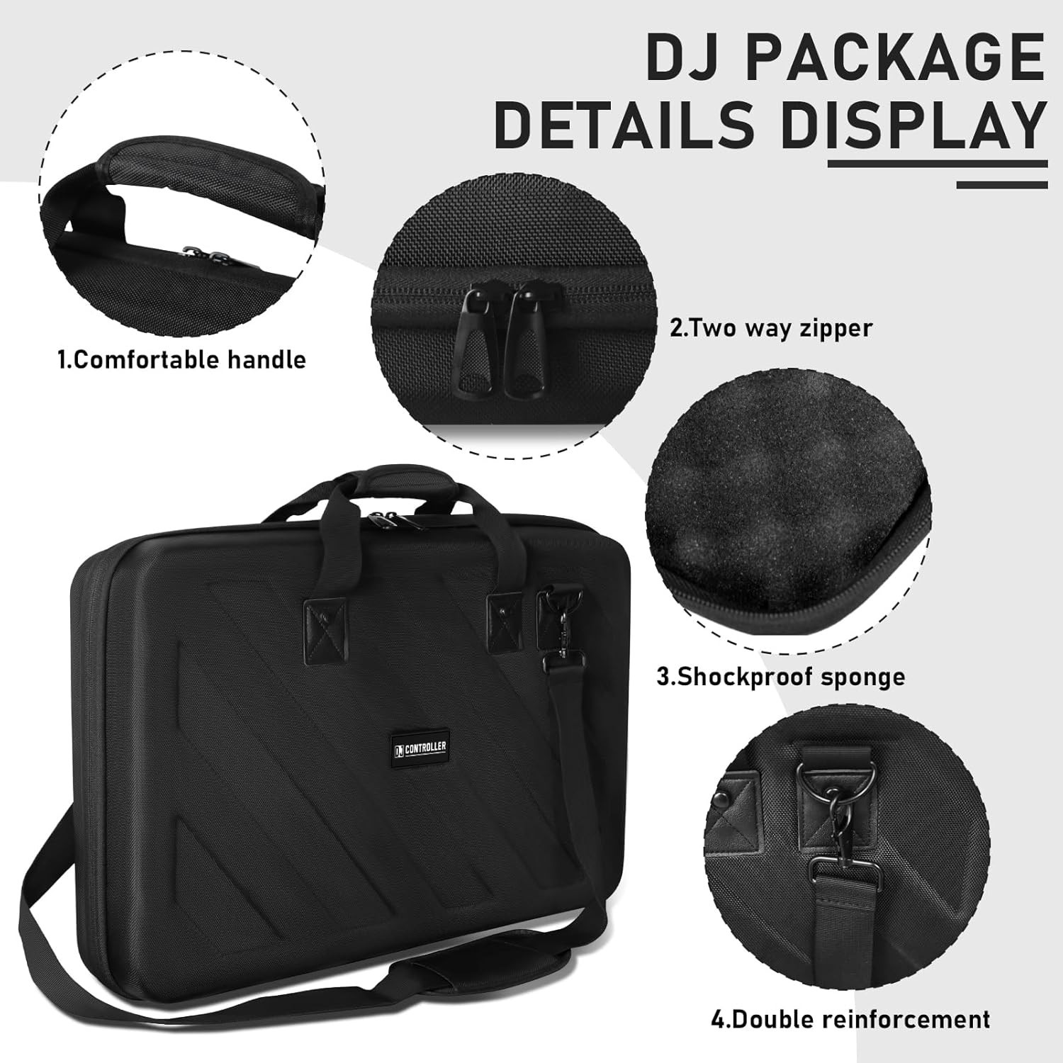 Hard Case Compatible with Pioneer DJ Controller DDJ-SR/SR2 Denon MC4000/Numa...