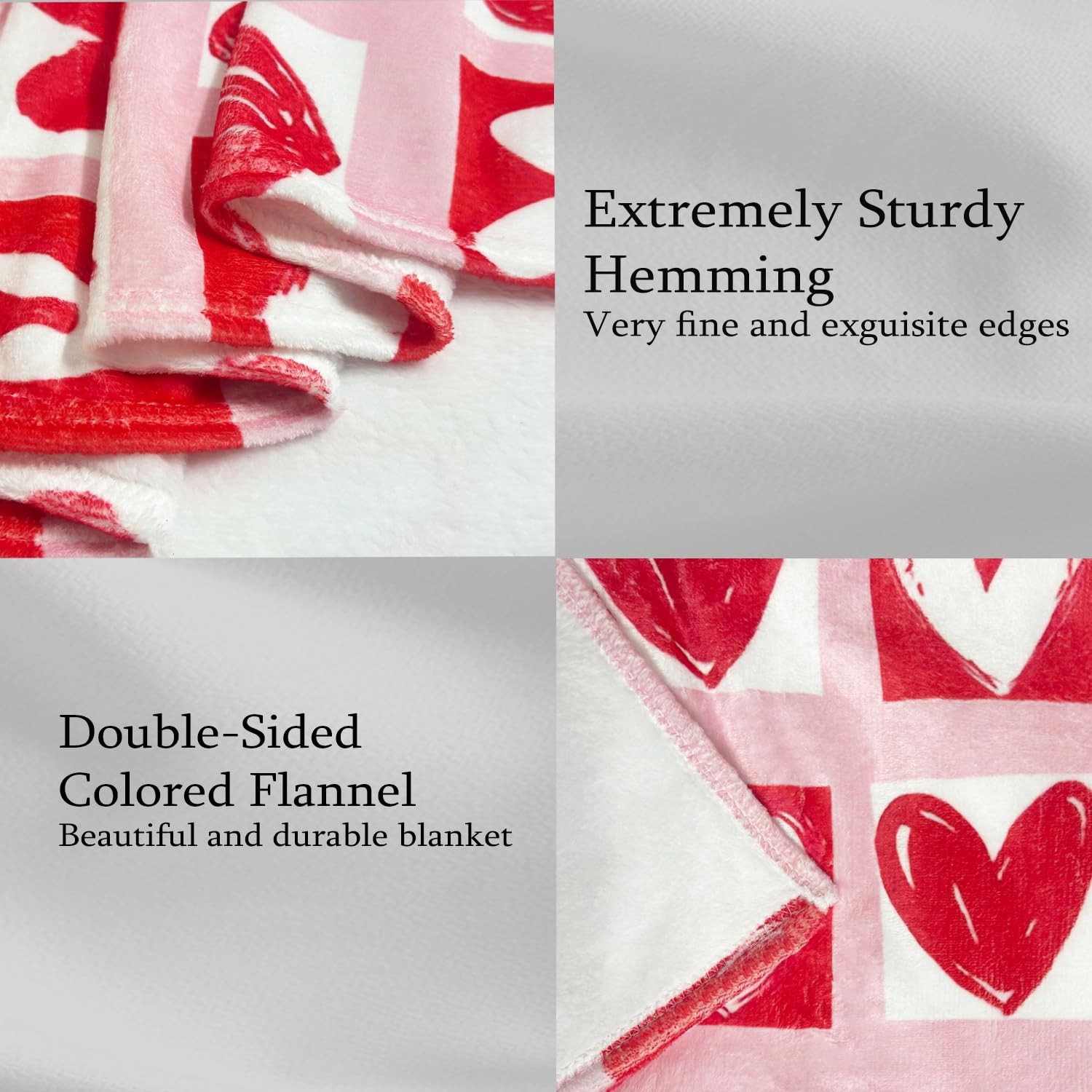 Valentines Day Throw Blanket 60 x 50 Inches,Valentines Throw Blanket for Couc...