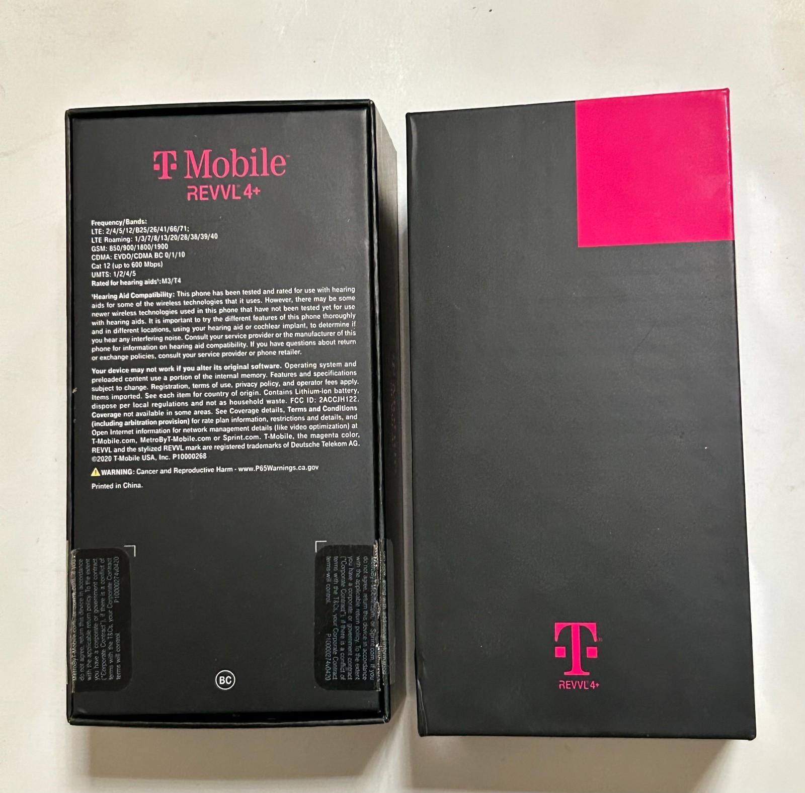 Original Tmobile Rav 4 CELL PHONE BOX  2X  Box Only