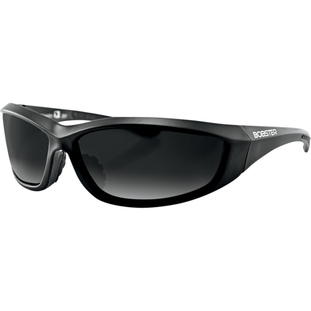 Bobster Charger Sunglasses (Black Frame, Anti-fog Smoke Lens, ANSI Z87)
