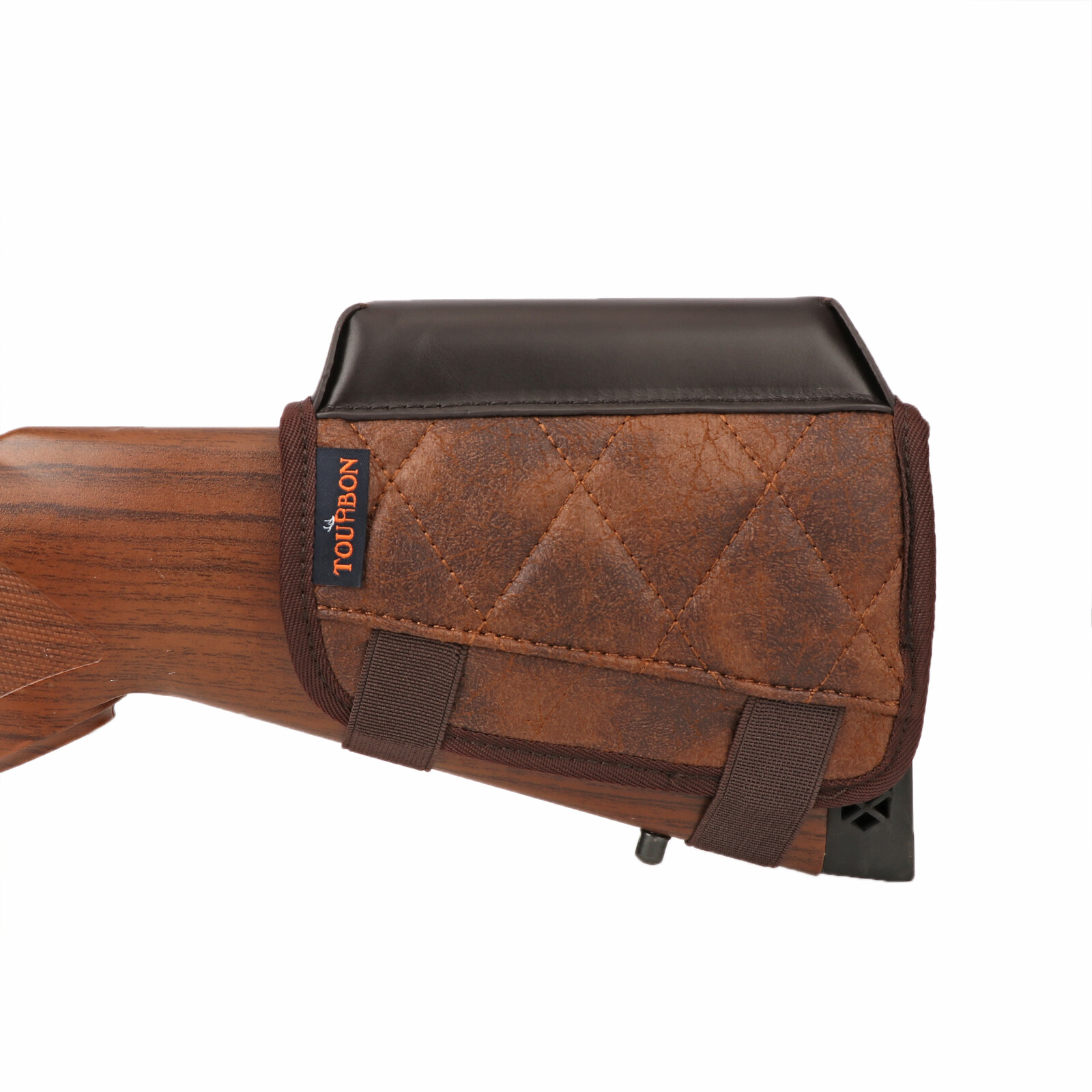 Tourbon Cheek Rest Comb Riser .22LR Cal Rifle Ammo Holder Padded PU& Leather US