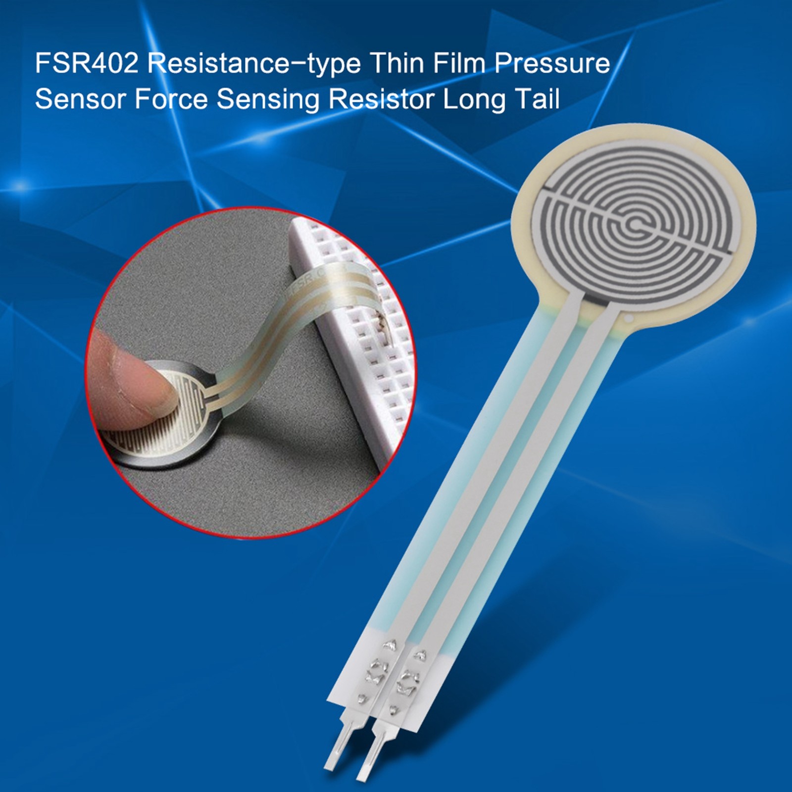 402 Resistance Type Thin Film Pressure Sensor Force Sensing Resistor Long