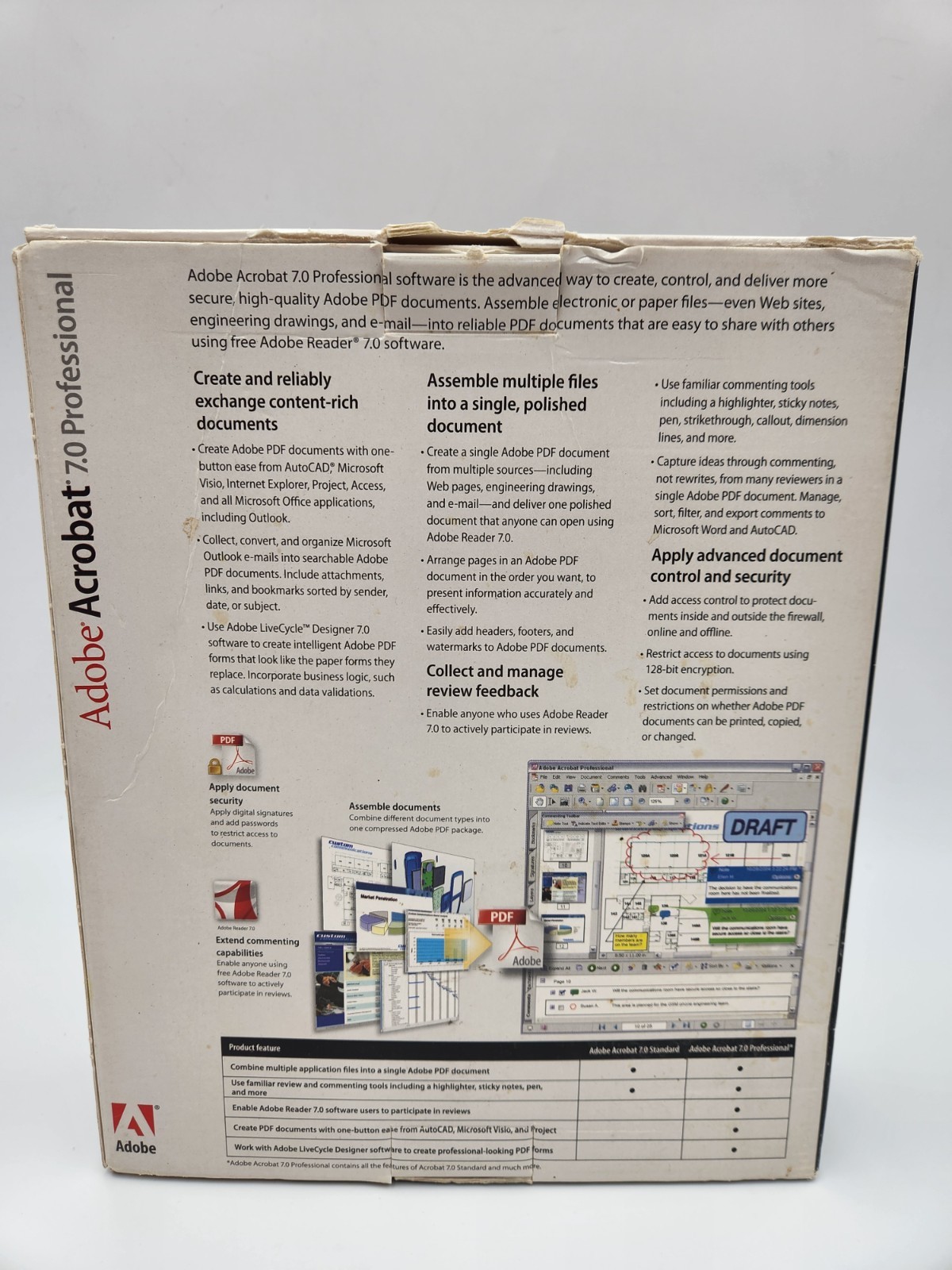 Adobe Acrobat 7.0 Professional for Windows 2004 Complete Retail USED