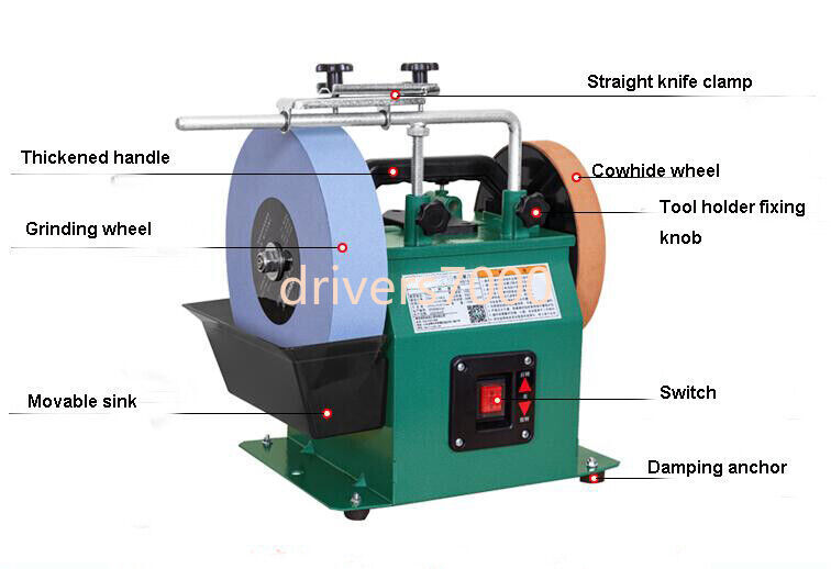 Front and Back To White Corundum 220 Mesh Grinding Machine Polishing Machine
