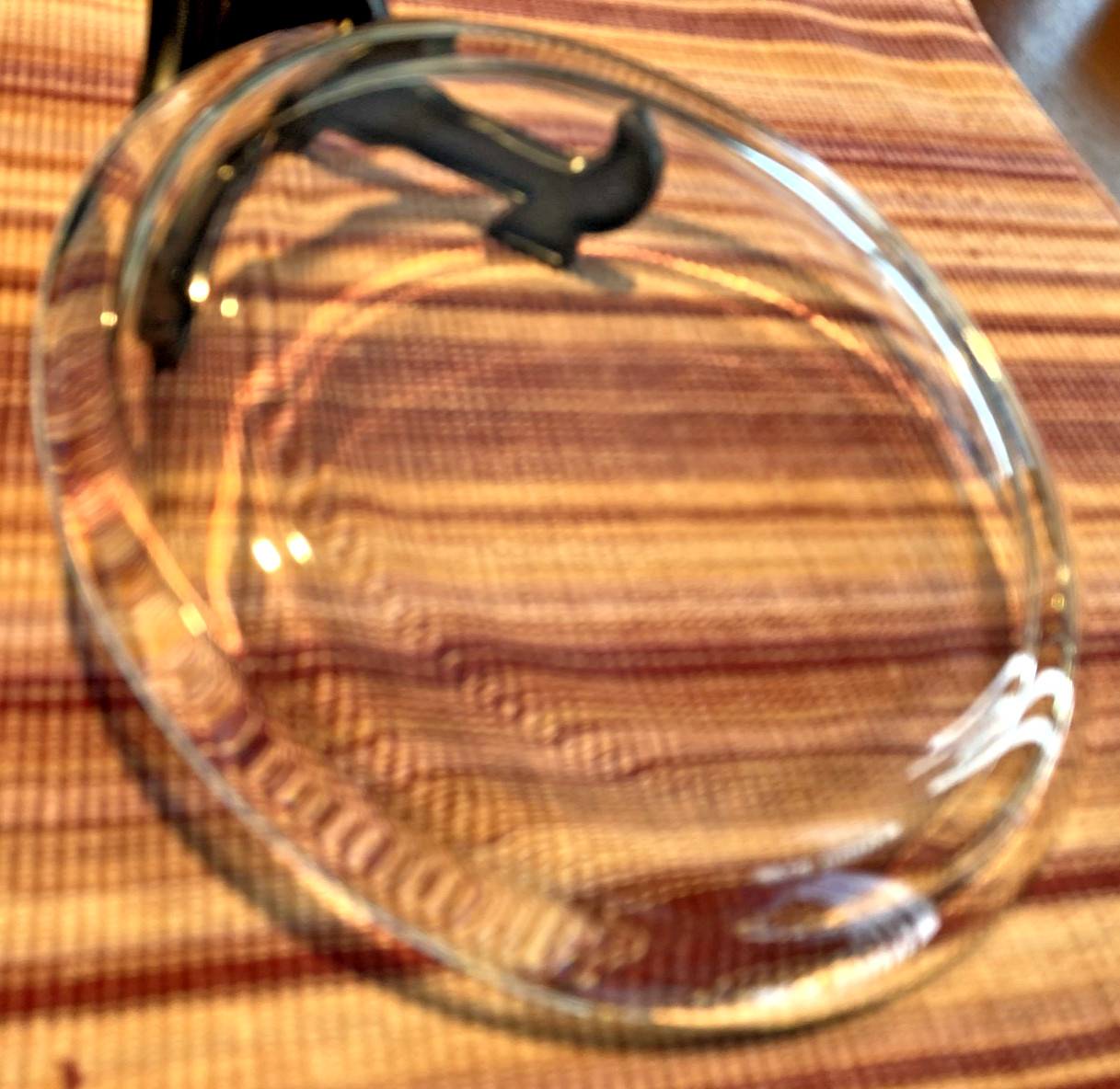 8"dia. 6" Flat bottom Clear Plate, For Liquid Light Show Effect, 5/16" Thick