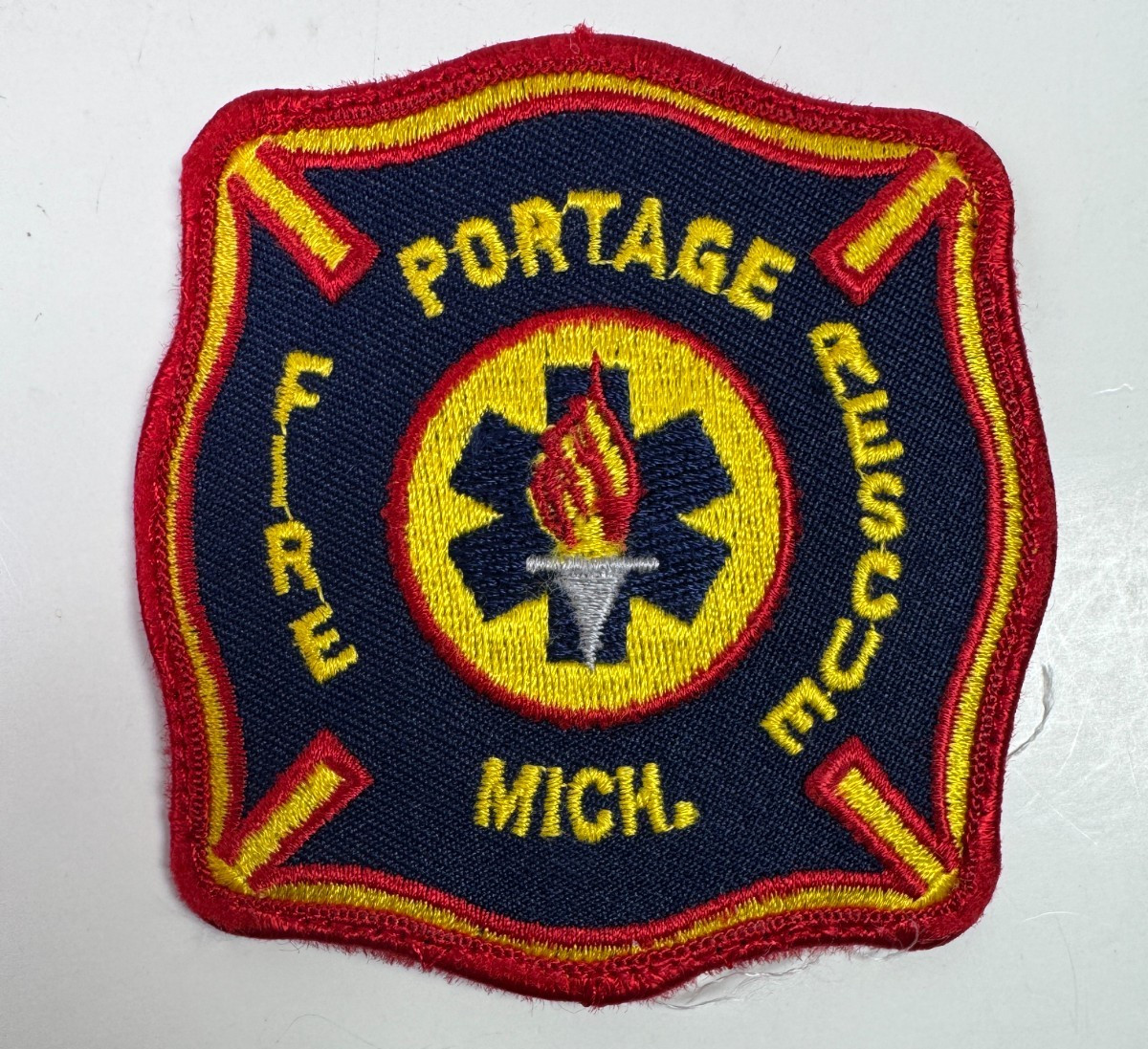 Portage Fire Rescue Michigan MI 3" Patch S8