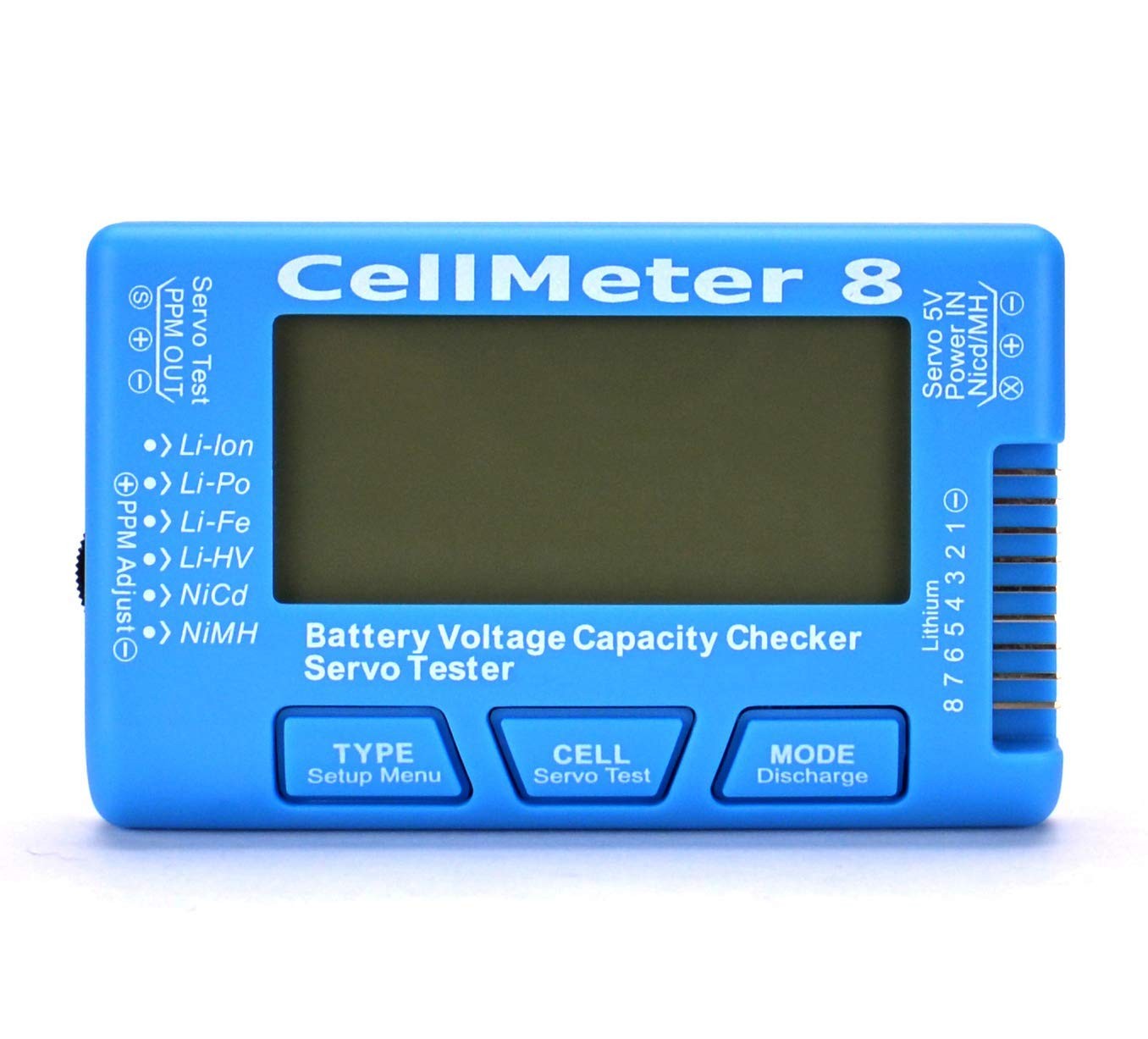 SoloGood RC CellMeter 8 Digital Battery Capacity Checker Battery Voltage Tester