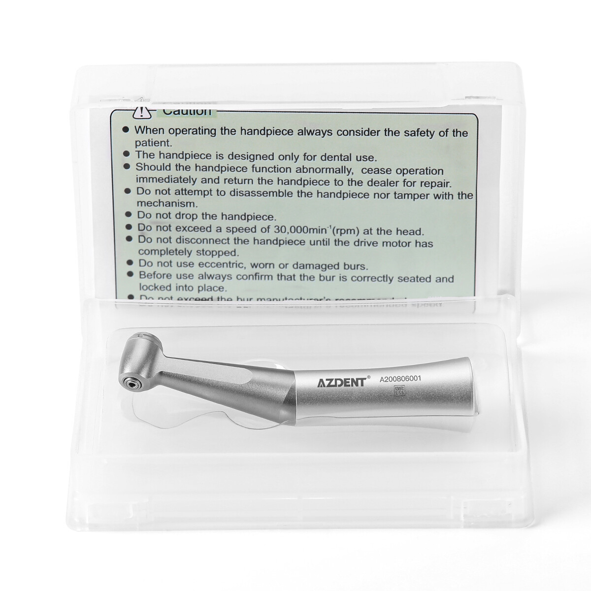 Dental 1:1 Slow Low Speed Handpiece Push Button Contra Angle Attach